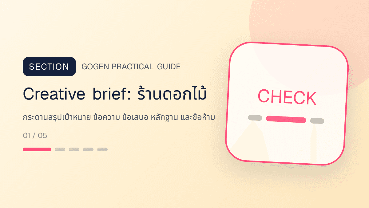 Creative briefสำหรับร้านดอกไม้ แสดงช่อดอกไม้ กระเช้า และงานจัดดอกไม้ในสไตล์ละเมียด สดชื่น และสื่ออารมณ์