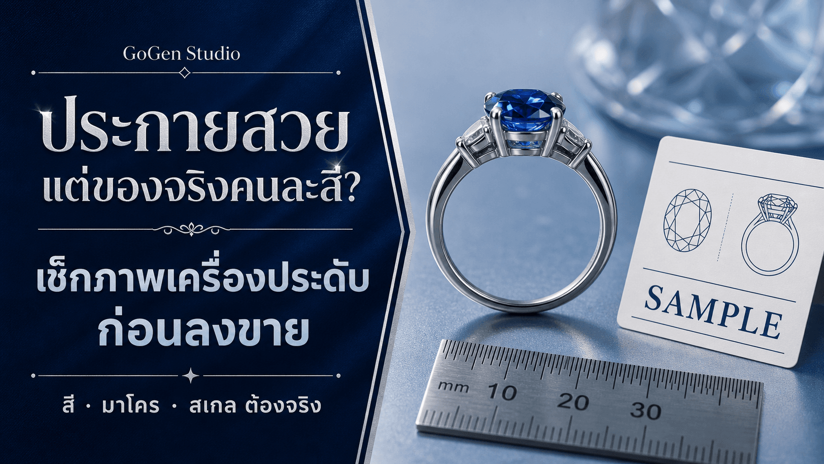 ประกายสวยแต่ของจริงคนละสี? เช็กลิสต์ถ่ายเครื่องประดับให้เห็นโลหะ หิน และสเกลจริง