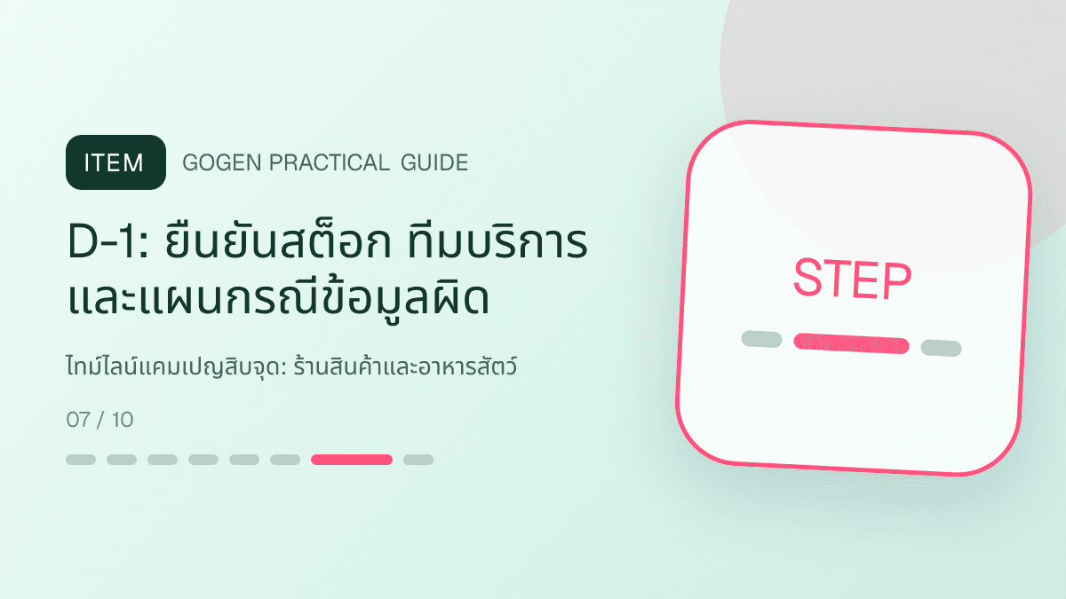 ไทม์ไลน์แคมเปญสิบจุดสำหรับร้านสินค้าและอาหารสัตว์ แสดงอาหาร ของเล่น และอุปกรณ์สัตว์เลี้ยงในสไตล์อบอุ่น สนุก และเชื่อถือได้: D-1: ยืนยันสต็อก ทีมบริการ และแผนกรณีข้อมูลผิด