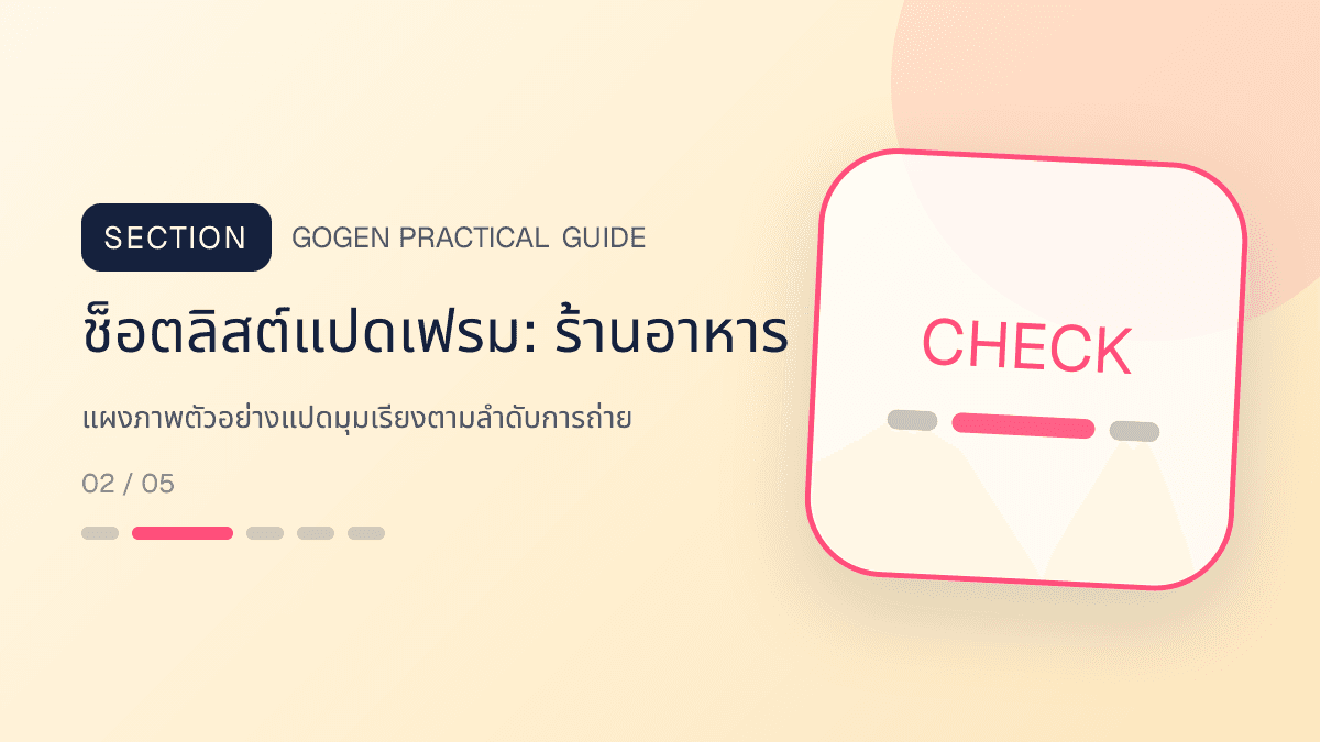ช็อตลิสต์แปดเฟรมสำหรับร้านอาหาร แสดงเมนูจานหลัก ของทานเล่น และชุดอาหารในสไตล์น่ากิน อบอุ่น และเห็นเนื้อสัมผัสชัด