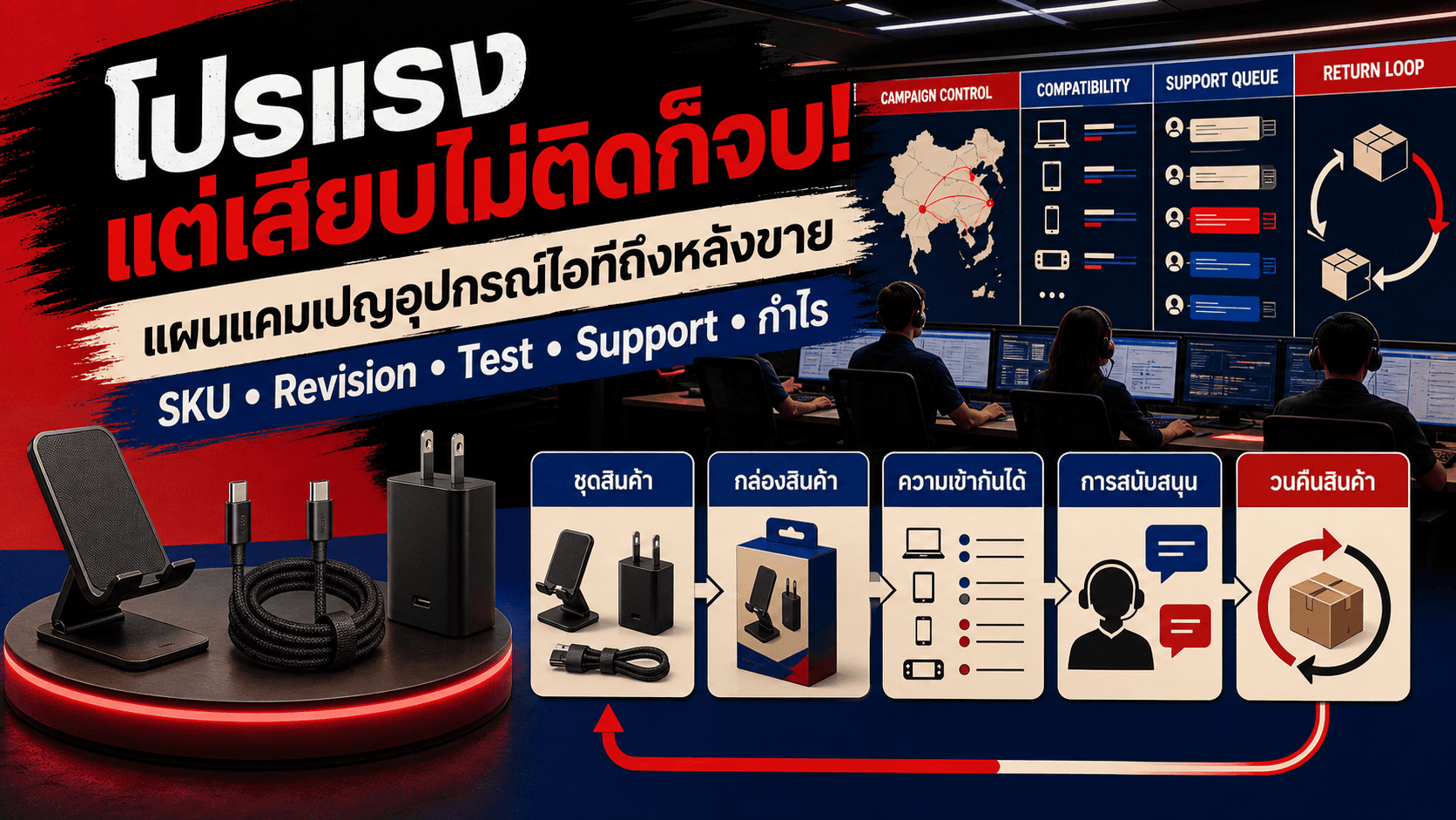 โปรแรงแต่ลูกค้าเสียบไม่ติดก็จบ! แผนแคมเปญอุปกรณ์ไอทีที่คุม Compatibility ถึงหลังขาย