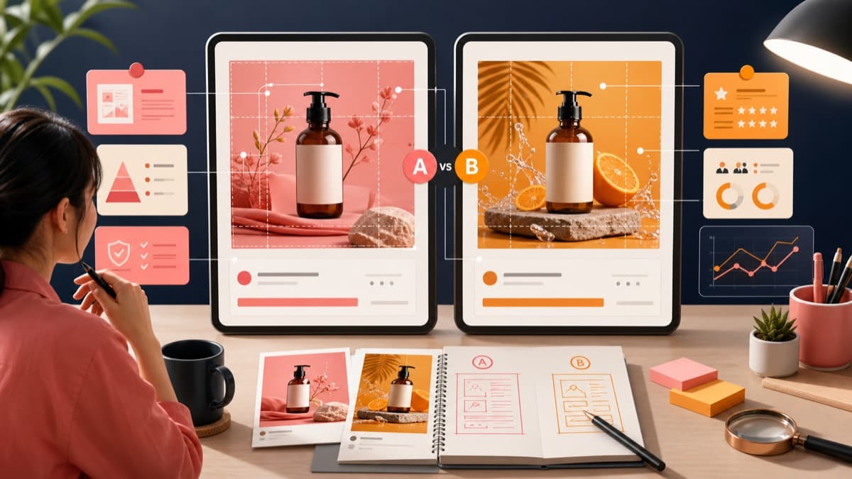 ตัวอย่างการวางแผนและเปรียบเทียบ Ad Creative สำหรับบทความ ไฟล์เดียวโดนครอปพังแน่! ขนาดภาพโฆษณา Facebook ปี 2026 ที่ควรเตรียมจริง