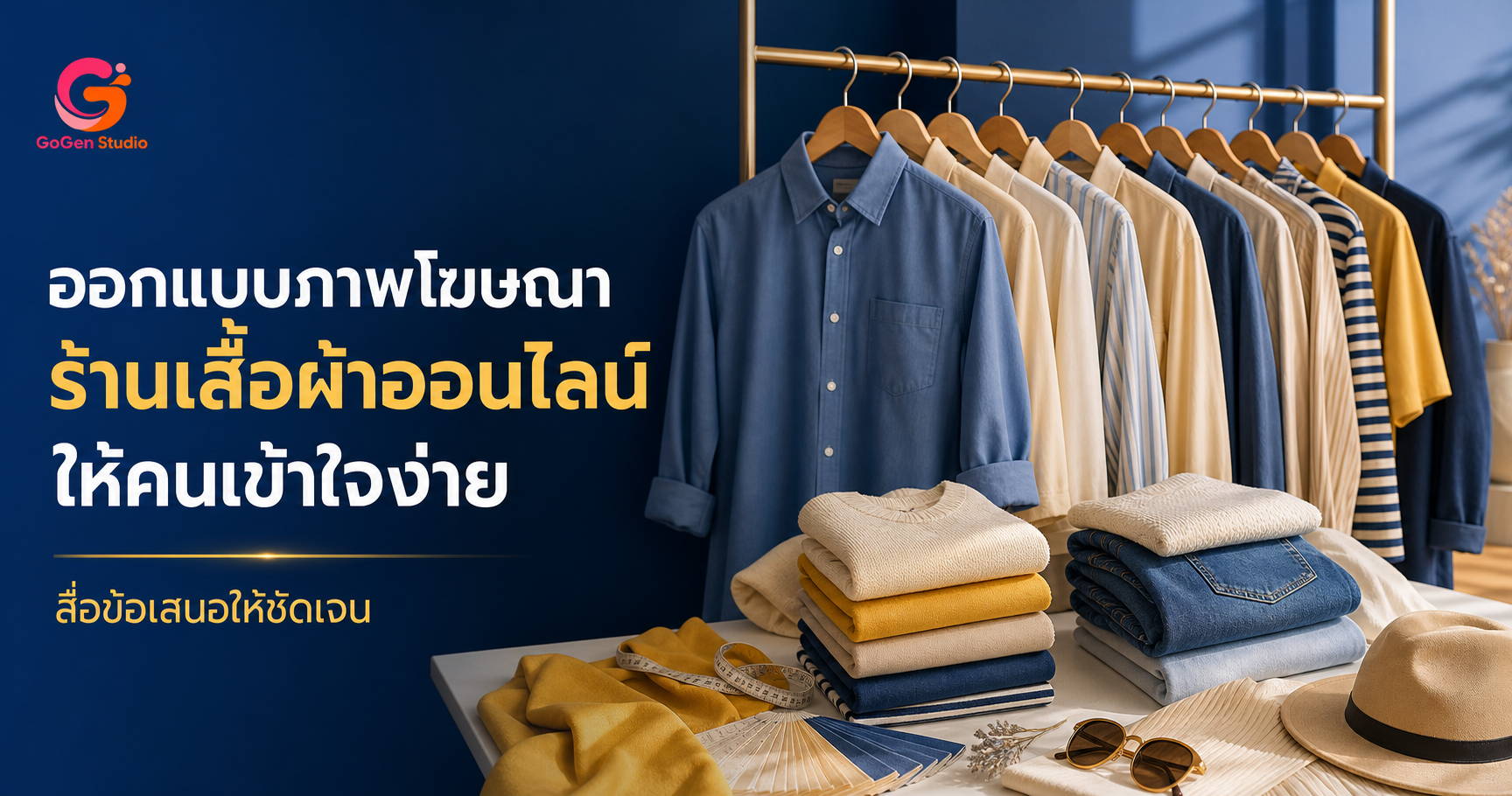 ออกแบบภาพโฆษณาร้านเสื้อผ้าออนไลน์อย่างไร ให้คนเข้าใจข้อเสนอและกล้ากดต่อ