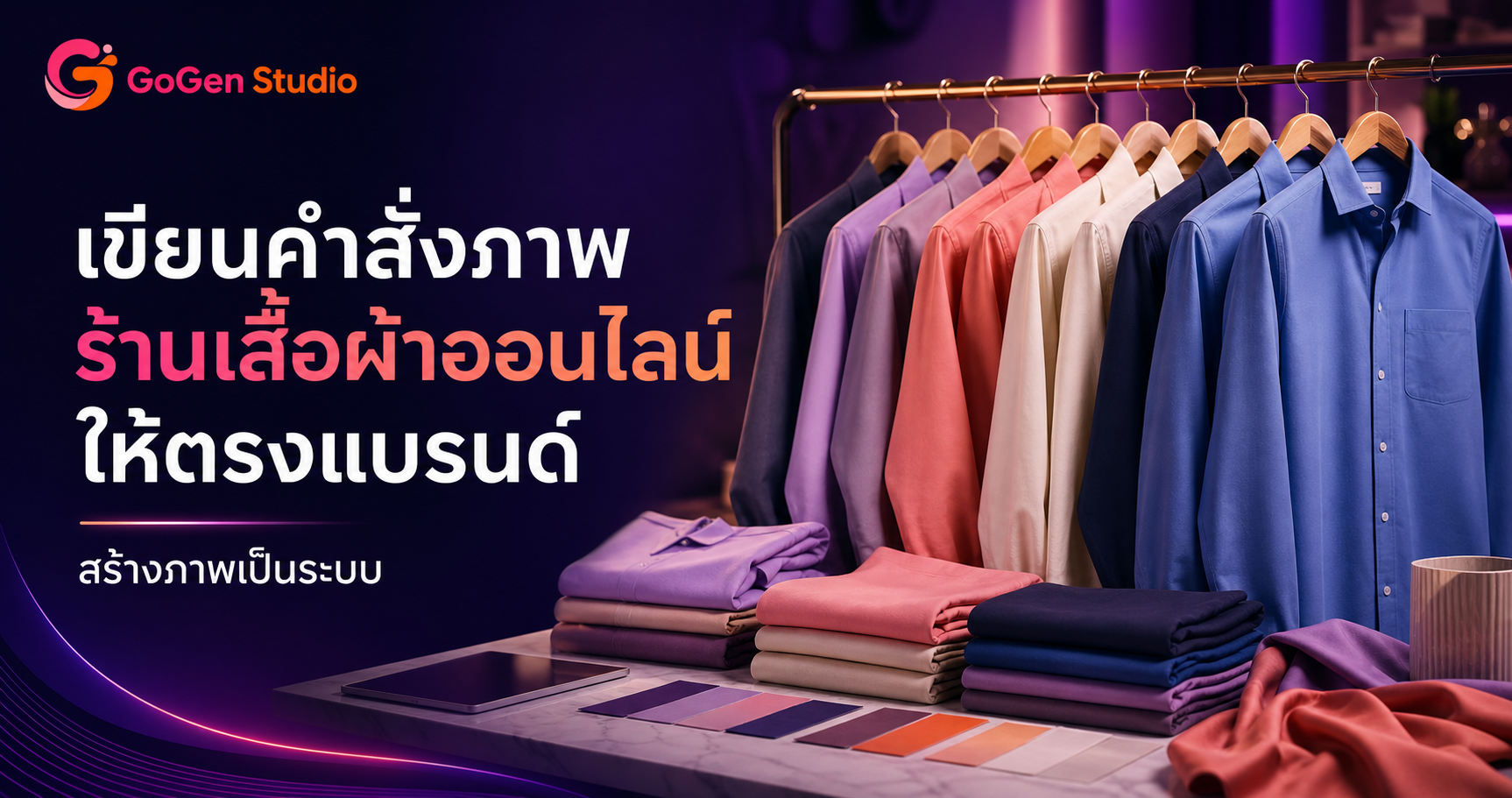 วิธีเขียน Prompt ภาพ AI สำหรับร้านเสื้อผ้าออนไลน์ พร้อม Workflow ลดภาพหลุดโจทย์