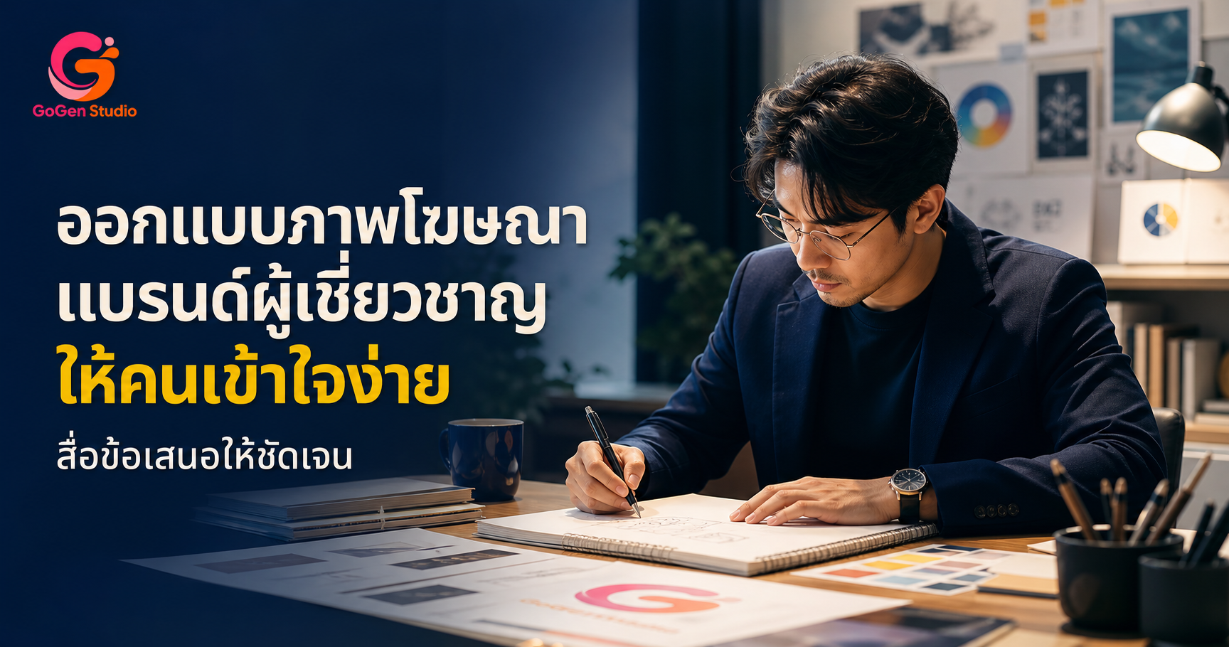 ออกแบบภาพโฆษณาแบรนด์ผู้เชี่ยวชาญอย่างไร ให้คนเข้าใจข้อเสนอและกล้ากดต่อ